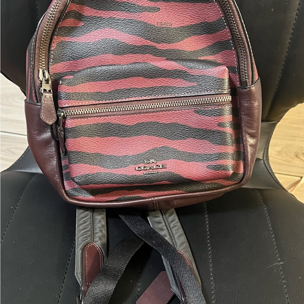 Coach Red and Black backpack